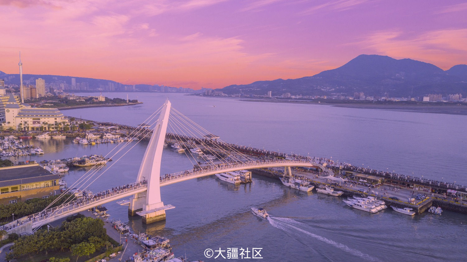 台湾新北市淡水镇渔人码头