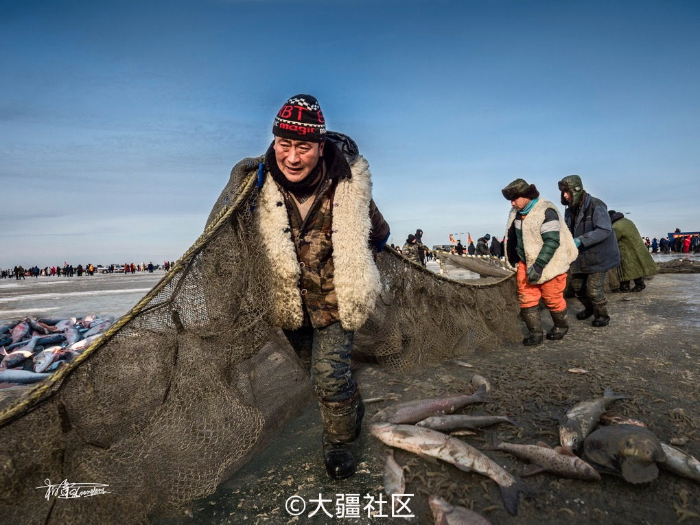 神秘的查干湖冬捕!