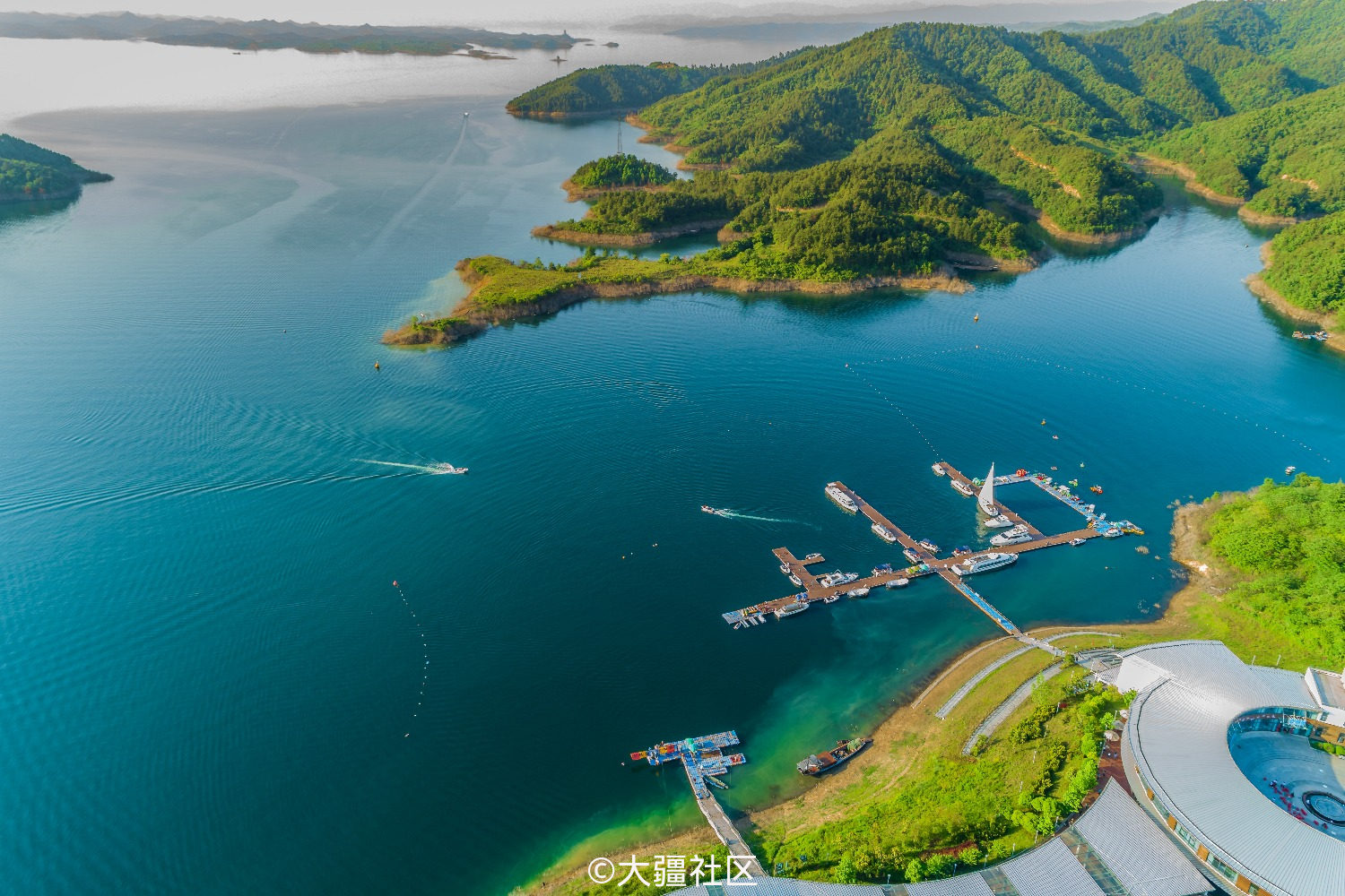 航拍十堰武当山太极湖 附混剪旅拍航拍视频