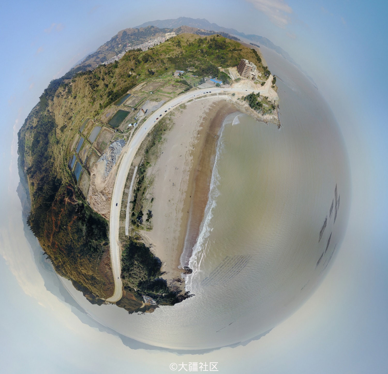 老家的横仑沙滩